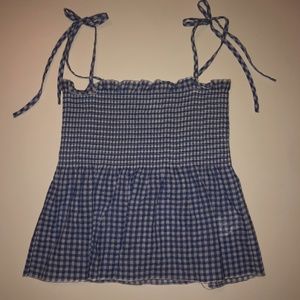 H&M Gingham Smock Top